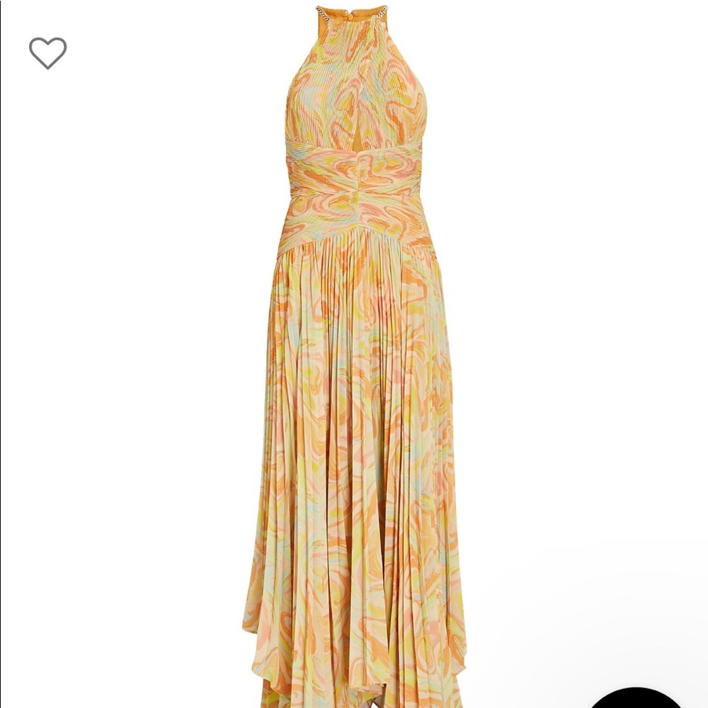AIIFOS Grace tiered pleated maxi dress size 4